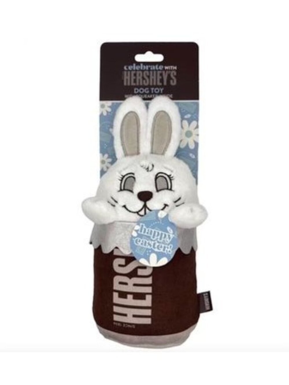 HERSHEY'S Easter Chocolate Bar Bunny Plush Dog Toy Squeaker Gift Playtime